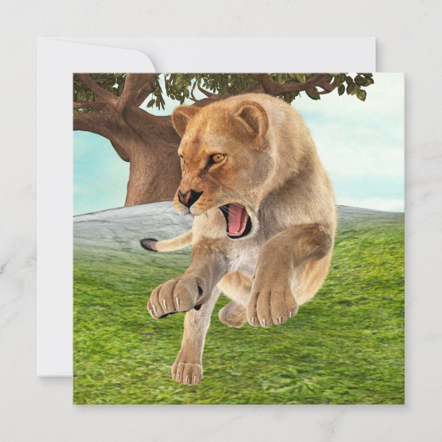 Hunting Lioness (Framsida)