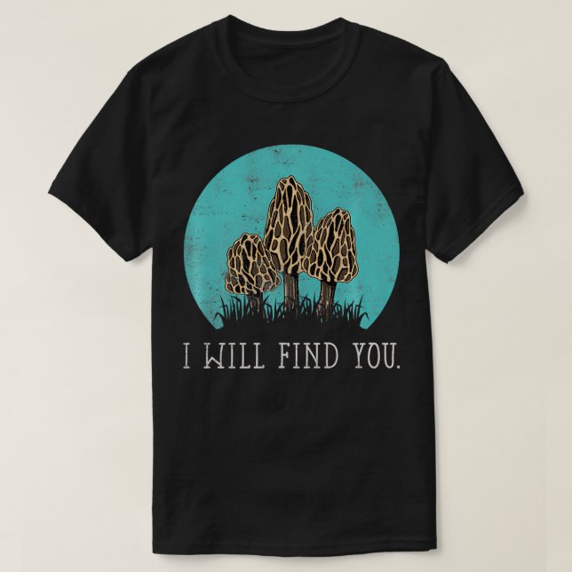 Hunting Morel Mushroom Premium T Shirt (Design framsida)