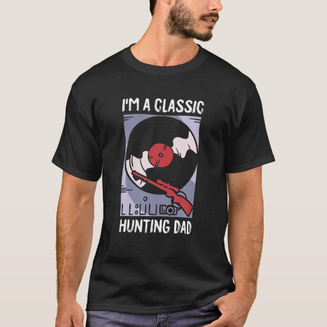 Hunting Pappa Fars dag Classic Pappa Dada Pops Hun T Shirt (Framsida)