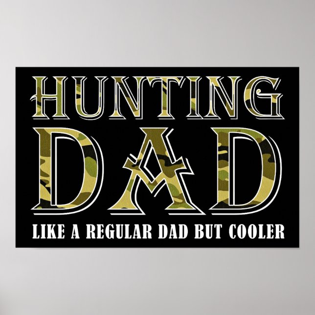 Hunting Pappa Funny Poster blk (Framsidan)