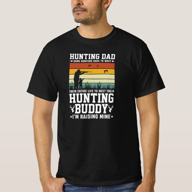 Hunting Pappa - Proud Hunter Far T Shirt (Framsida)