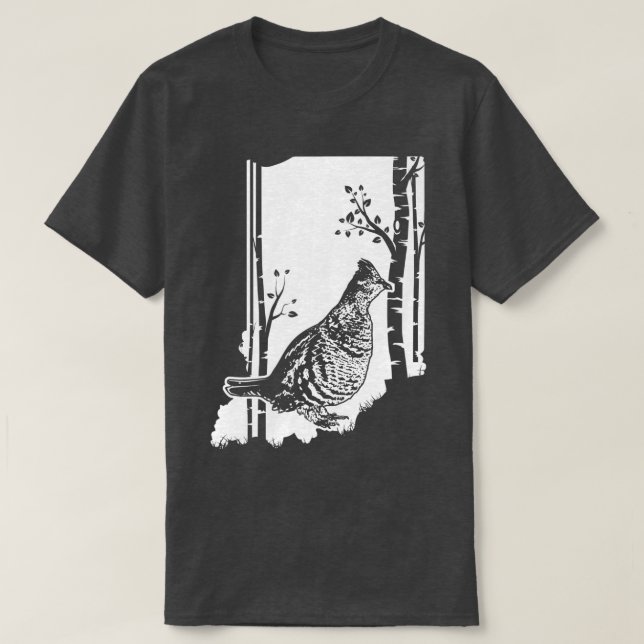 Hunting Partridge Grouse (4) T Shirt (Design framsida)
