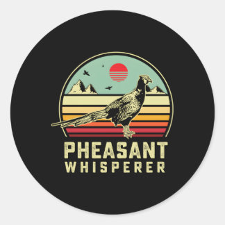 Hunting Pheasant Bird-Pheasant Whisperer Aestheti Runt Klistermärke