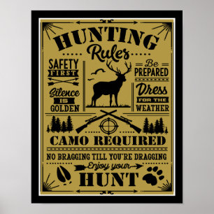 Hunting Regler Poster