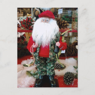 "HUNTING SANTA" CHRISTMAS ÖNSKEMÅL HELG VYKORT