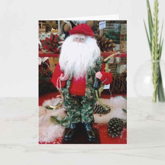 "HUNTING SANTA" SAYS AIM BE BE STRAIGH/GRILL HETT HELGKORT (Framsida)