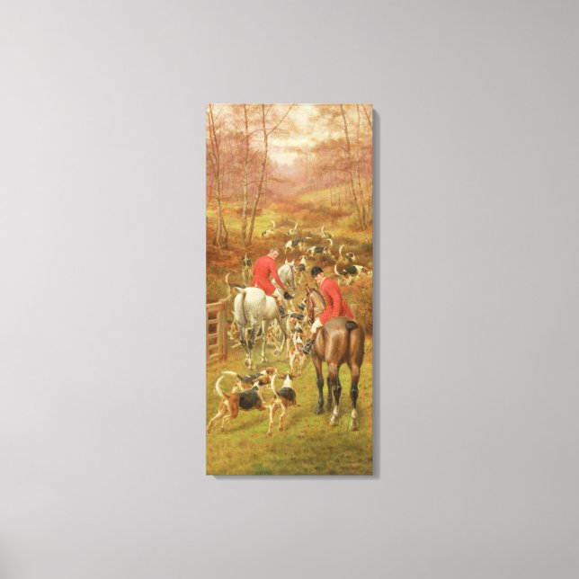 Hunting Scene, 1906 Canvastryck (Framsida)