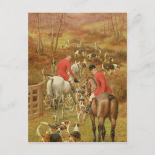 Hunting Scene, 1906 Vykort