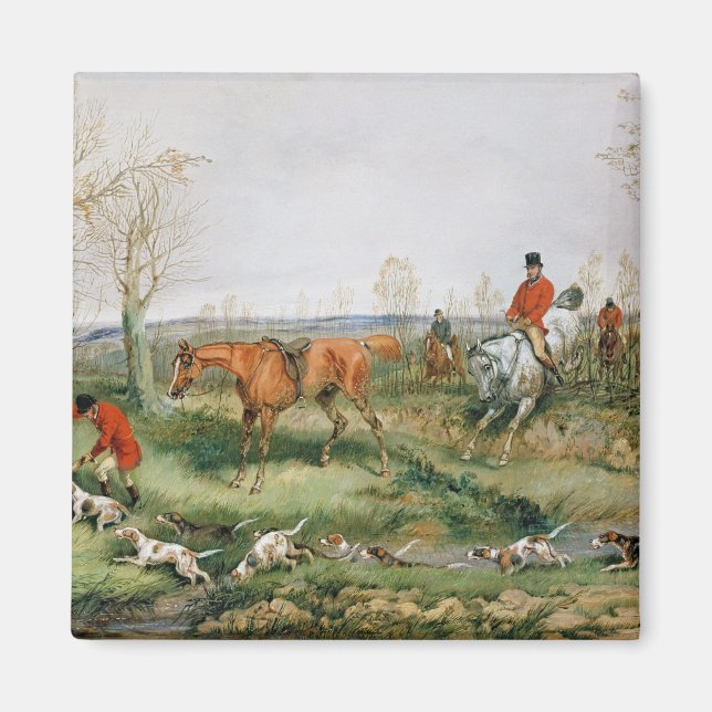 Hunting Scene Magnet (Framsidan)
