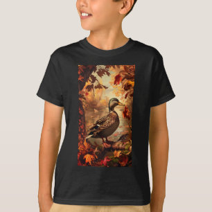 Hunting Scene Mallard Anka Autumn Wildlife Nature T Shirt