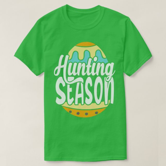 Hunting Season Glad påsk Day T Shirt (Design framsida)