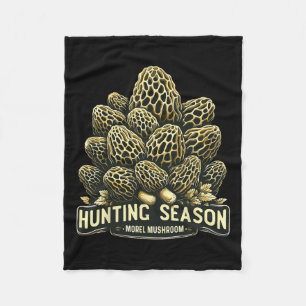 Hunting Season Morel Mushroom Foraging Fleecefilt