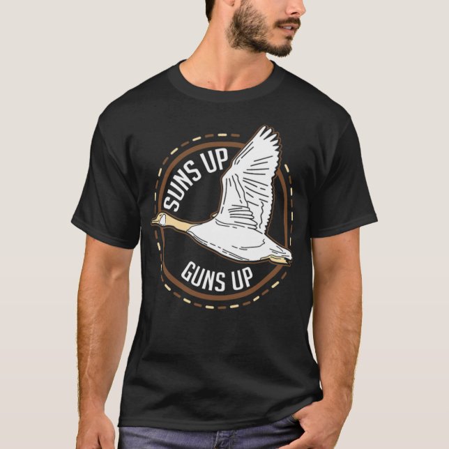 Hunting Sol Up Guns Up Anka Gun Fly Bird a T Shirt (Framsida)