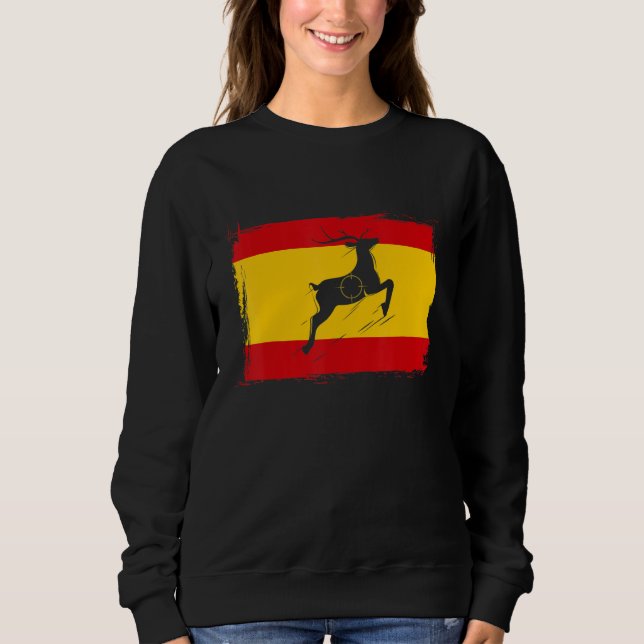 Hunting Spain Flag Season Hunting  Espagne Hunter T Shirt (Framsida)