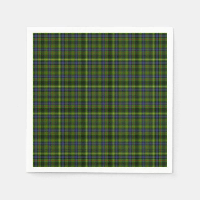 Hunting Stewart Tartan Pappersservett (Framsidan)