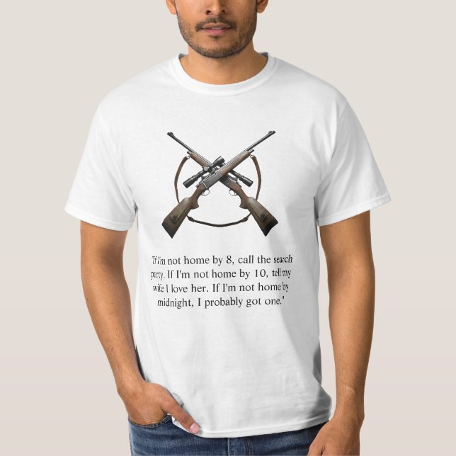Hunting T-shirt with funny quote (Framsida)