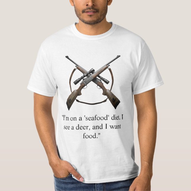 Hunting T-shirt with funny quote (Framsida)
