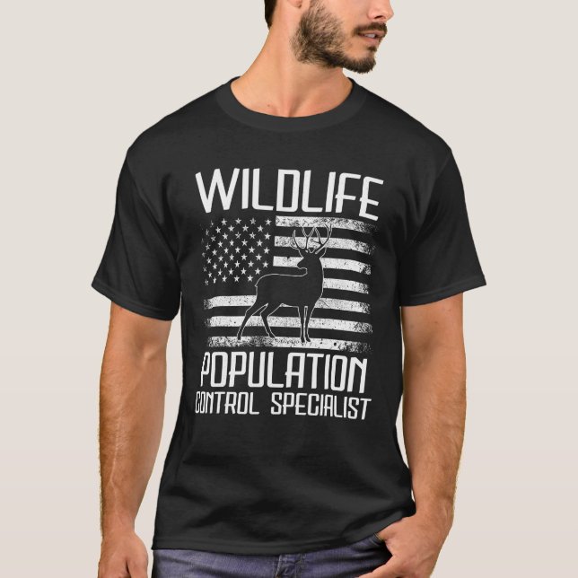 Hunting Tee Wildlife Population Control Spe Funny (Framsida)