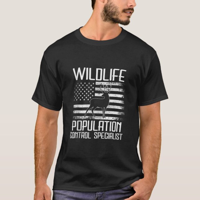 Hunting Tee Wildlife Population Control Spe Funny (Framsida)