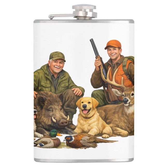 Hunting trophies with dogs outdoor hunter gift fickplunta (Framsidan)