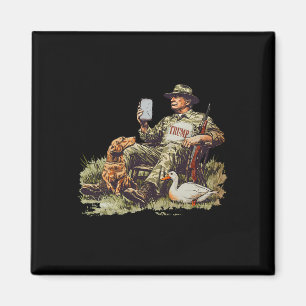 Hunting Trump Camouflage Funny Anka Hunting Season Magnet