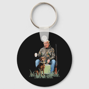 Hunting Trump Camouflage Funny Anka Hunting Season Nyckelring