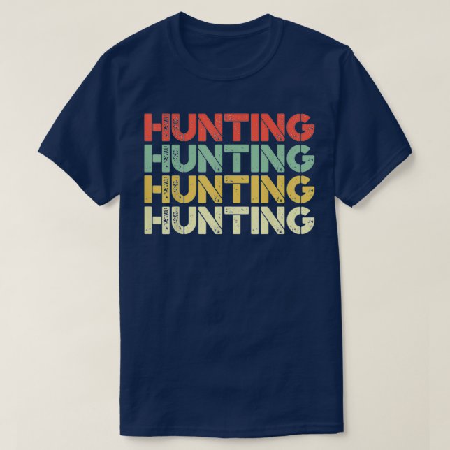 Hunting Vintage Retro T Shirt (Design framsida)