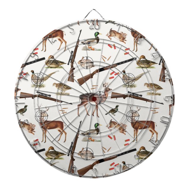 Hunting Wildlife Outdoorsman Pattern Darttavla (Framsidan)
