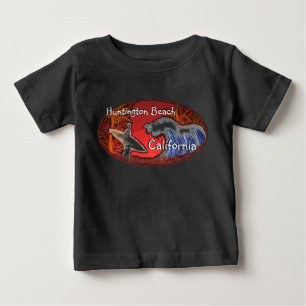 Huntington Beach California baby surferutrustning Tee Shirt