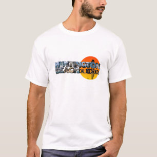 Huntington Beach California Big Brev med Sol T Shirt