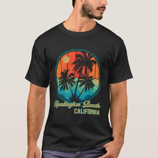 Huntington Beach California Ca T Shirt (Framsida)
