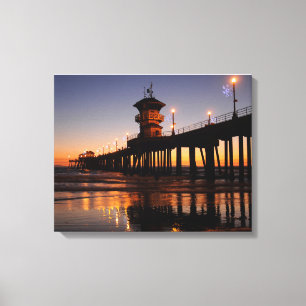 Huntington Beach California Canvastryck