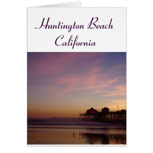 Huntington Beach California Card Hälsningskort