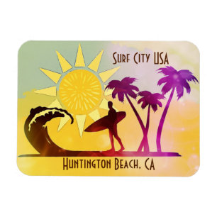 Huntington Beach California Surfa City USA Magnet