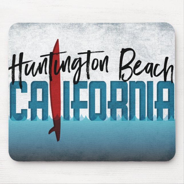 Huntington Beach California Surfboard Surfing Musmatta (Framsidan)