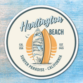 Huntington Beach California Surfer Paradise Klistermärken