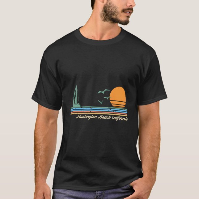 Huntington Beach California T Shirt (Framsida)