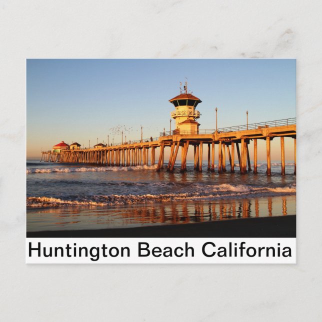 Huntington Beach California Vykort (Framsida)