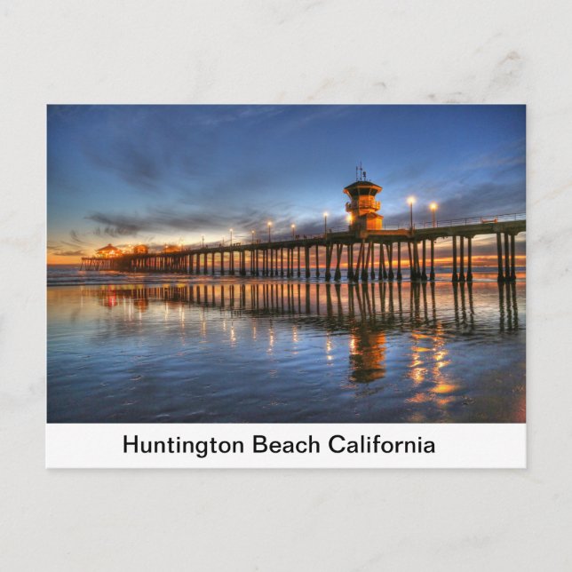 Huntington Beach California Vykort (Framsida)