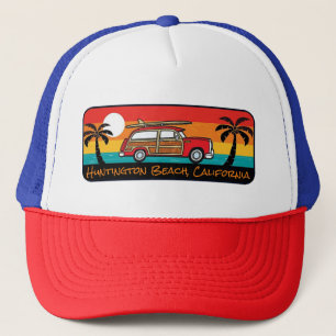 Huntington Beach, California Woody Truckerkeps