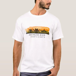 Huntington Beach City Silhouette T Shirt