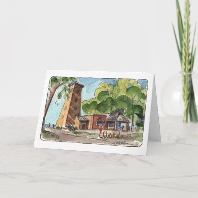 Huntington Beach Folded Greeting Card Kort (Framsida)