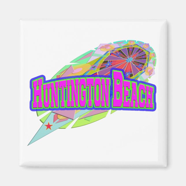 “Huntington Beach” Framtida Magnet (Framsidan)