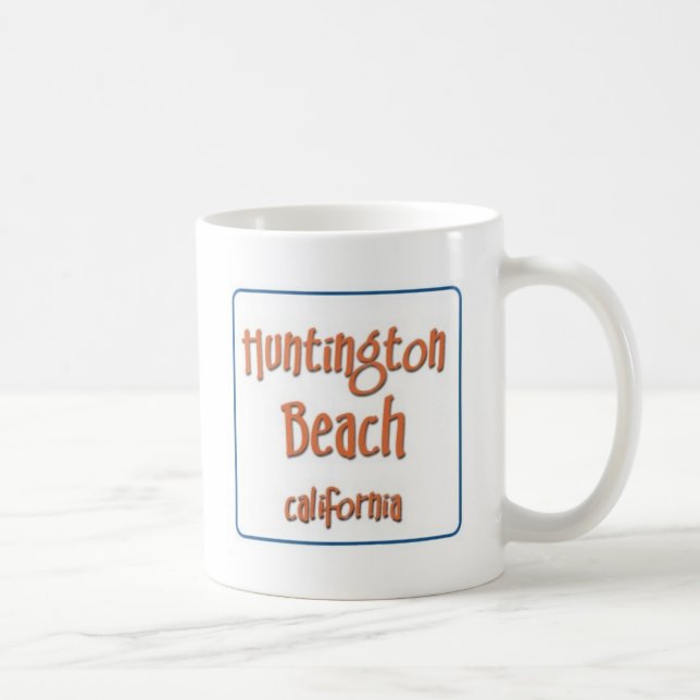 Huntington Beach Kalifornien BlueBox Kaffemugg (Höger)