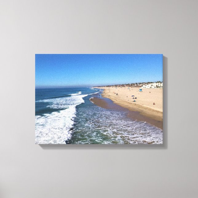 Huntington Beach, Kalifornien Canvastryck (Framsida)
