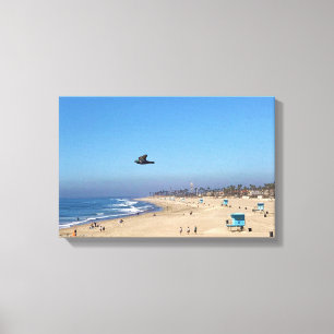 Huntington Beach, Kalifornien Canvastryck