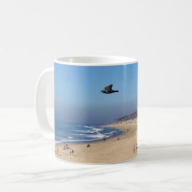 Huntington Beach, Kalifornien Kaffemugg (Framsida vänster)