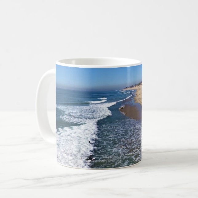 Huntington Beach, Kalifornien Kaffemugg (Framsida vänster)