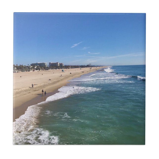 Huntington Beach, Kalifornien Kakelplatta (Framsidan)