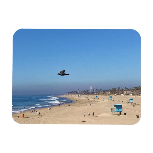 Huntington Beach, Kalifornien Magnet (Horisontell)